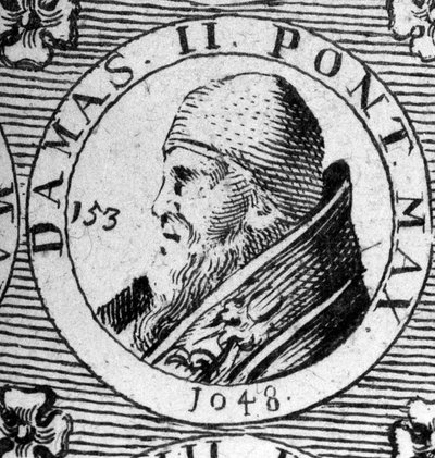 Ritratto di Papa Damaso II (morto nel 1048). da Unknown artist