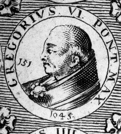 Ritratto di Papa Gregorio VI (morto nel 1048). da Unknown artist