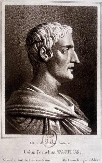 Ritratto di Publio Cornelio Tacito detto Tacito, storico romano (v.56 -v.120). da Unknown artist