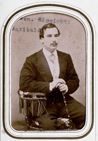 Ritratto di Ricciotti Garibaldi, figlio del patriota italiano Giuseppe Garibaldi e della sua prima moglie Anita da Unknown artist