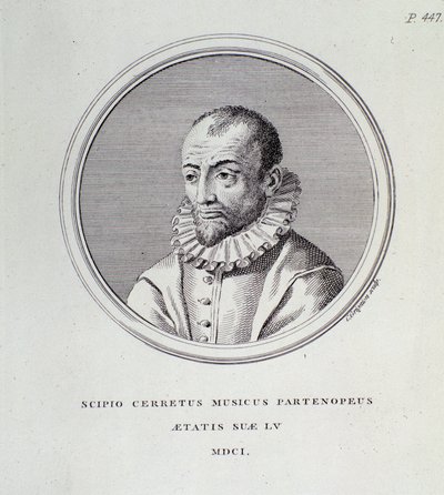 Ritratto di Scipione Cerreto (incisione) da Unknown artist