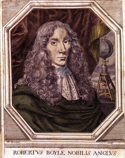 Ritratto di Sir Robert Boyle, fisico e chimico anglo-irlandese da Unknown artist