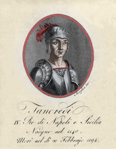 Ritratto di Tancredi di Lecce re di Sicilia e Napoli (1140-1194) da Unknown artist