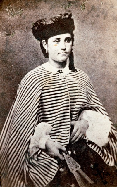 Ritratto di Teresita Garibaldi, figlia del patriota italiano Giuseppe Garibaldi e della sua prima moglie Anita da Unknown artist