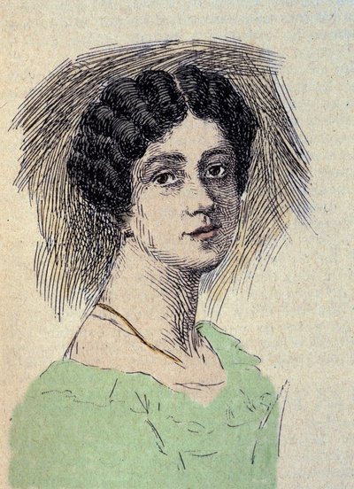 Ritratto di Theodore Ulrike Sophie von Levetzow (1804-1899) Ultimo Amore di Johann Wolfgang von Goethe (1749-1832) da Unknown artist