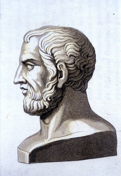 Ritratto di Teofrasto (372 a.C.-287 a.C.), filosofo greco da Unknown artist