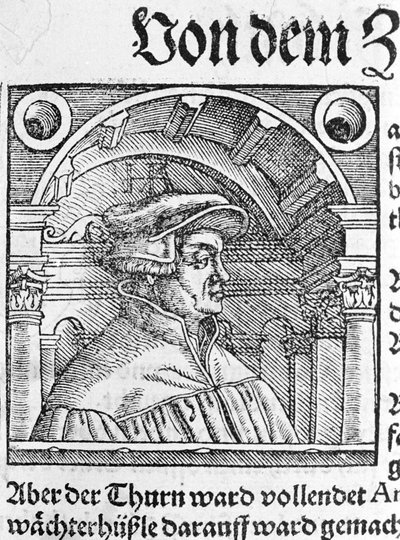 Ritratto di Ulrich Zwingli (1484 - 1531), riformatore religioso svizzero da Unknown artist
