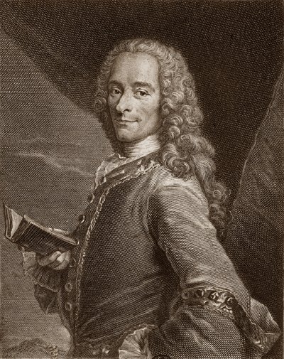 Ritratto di Voltaire (1694-1778) da Unknown artist