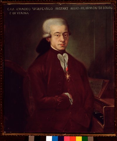 Ritratto di Wolfgang Amadeus Mozart a 21 anni da Unknown artist