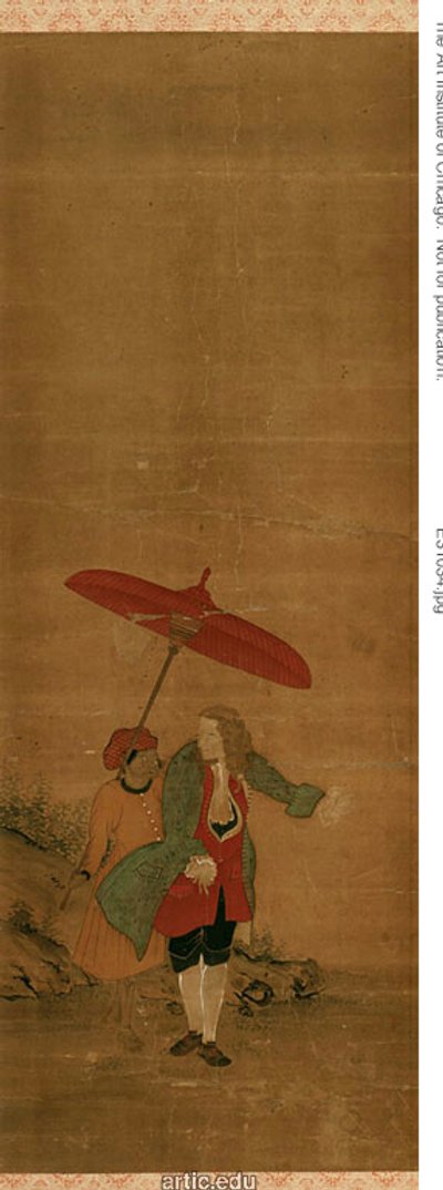 Ritratto di olandese con servitore da Unknown artist