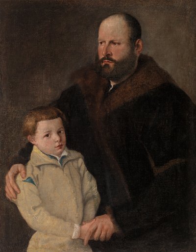 Ritratto di gentiluomo e figlio da Unknown artist