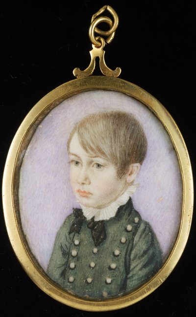 Ritratto di un giovane ragazzo, precedentemente ritenuto Horatio Nelson, c.1810 da Unknown artist