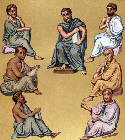 Ritratto di diversi medici greci (filosofi). da Unknown artist