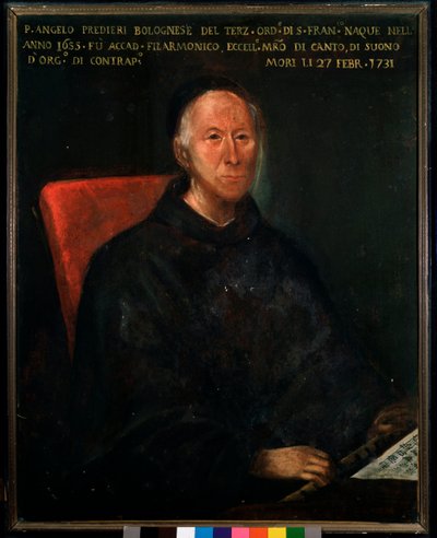 Ritratto di padre Angelo Tommaso Predieri, compositore e insegnante italiano da Unknown artist