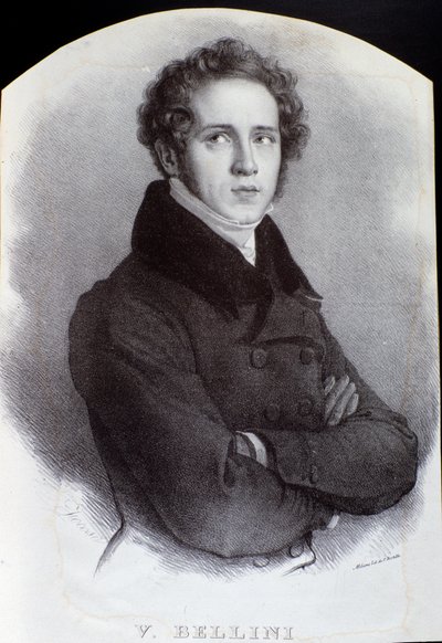 Ritratto del compositore italiano Vincenzo Bellini da Unknown artist