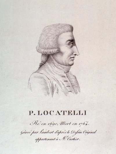 Ritratto del violinista e compositore italiano Pietro Locatelli (1695-1762) da Unknown artist