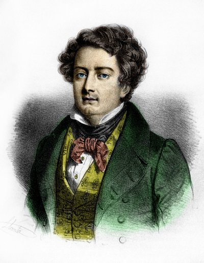 Ritratto del tenore francese Adolphe Nourrit (1802-1839) da Unknown artist