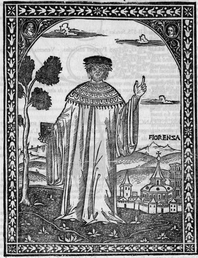 Ritratto del poeta italiano Francesco Petrarca da Unknown artist