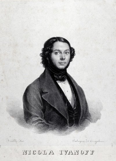 Ritratto del cantante russo Nicola Ivanoff (Nikolaj Kuzmiv Ivanov 1810-1880). da Unknown artist