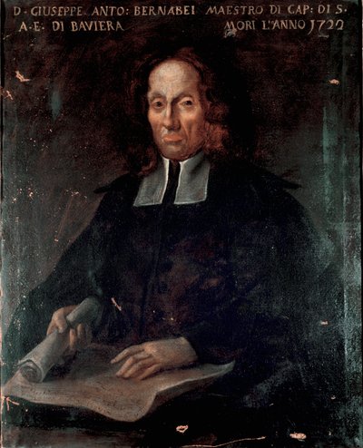Ritratto del compositore Giuseppe Antonio Bernabei. Dipinto anonimo del XVIII secolo da Unknown artist