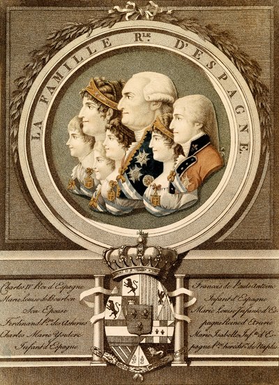 Ritratto della famiglia reale di Spagna: Re Carlo IV da Unknown artist