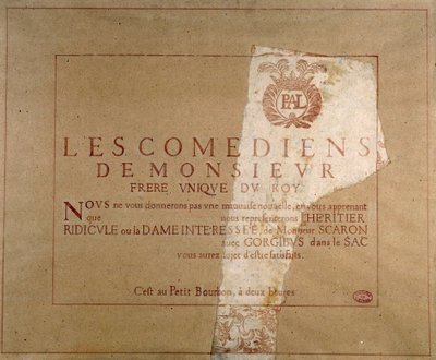 Locandina della compagnia teatrale 