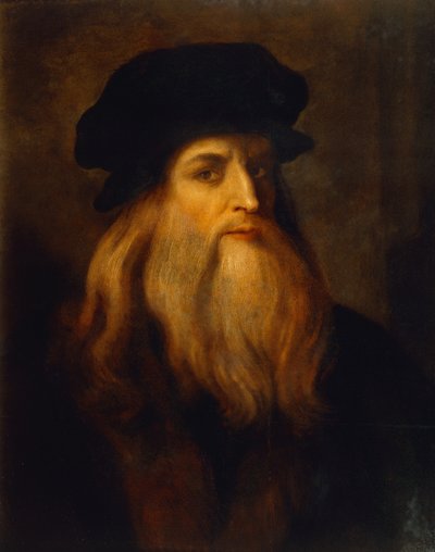 Presunto autoritratto di Leonardo da Vinci (1452-1519), un artista sconosciuto da Unknown artist
