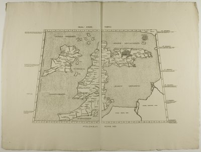 Prima Europa Tabula: Ptolemaeus Romae 1490 da Unknown artist