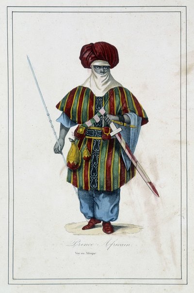 Principe africano - in "I diversi popoli della terra" di Padre Paul Jonhanneaud, Libreria dei Buoni Libri da Unknown artist