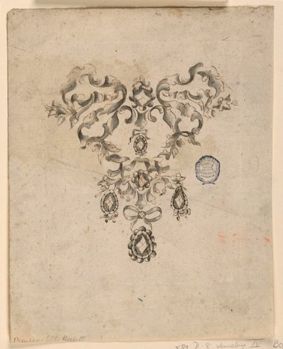 Progetto per una spilla da Unknown artist