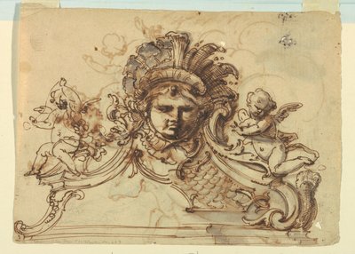 Progetto per uno stemma con suggerimenti alternativi da Unknown artist