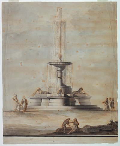Progetto per una fontana da Unknown artist