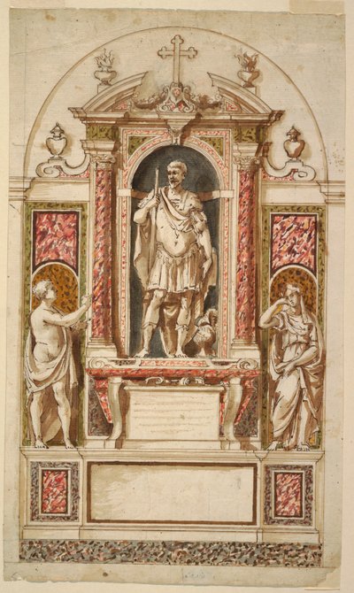 Progetto per un monumento sepolcrale da Unknown artist
