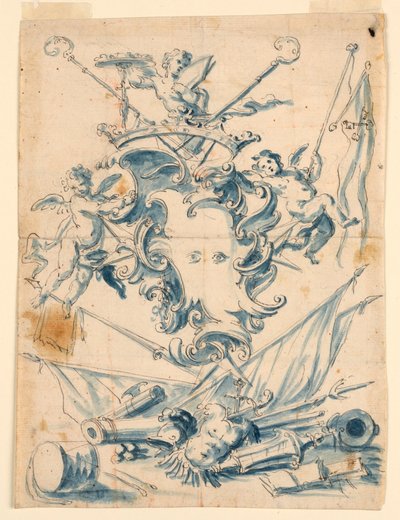 Progetto per lo stemma di un cardinale da Unknown artist