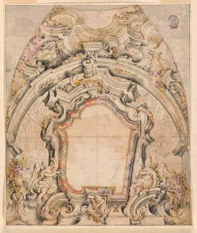 Progetto per la Decorazione Dipinta di una Cupola da Unknown artist