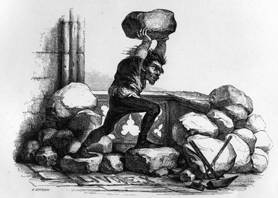 Quasimodo in Notre Dame de Paris di V. Hugo. da Unknown artist