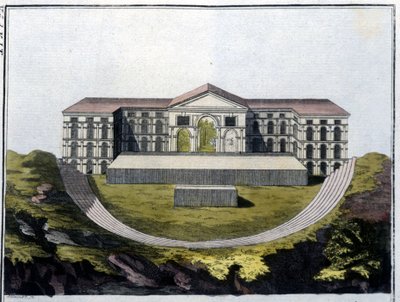 Ricostruzione del Teatro Greco di Bacco ad Atene. - in 