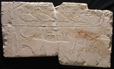 Rilievo di uomini che portano uccelli e bestiame da Unknown artist