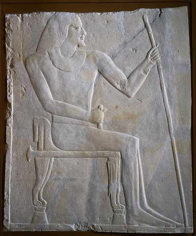 Rilievo di Nyankhnesut seduto da Unknown artist