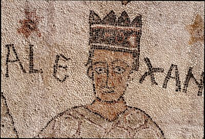 Rappresentazione di Alessandro Magno (356-323 a.C.), re di Macedonia e conquistatore della Persia, circondato dalla fauna indiana durante la conquista dell