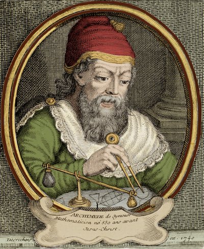 Rappresentazione di Archimede di Siracusa da Unknown artist