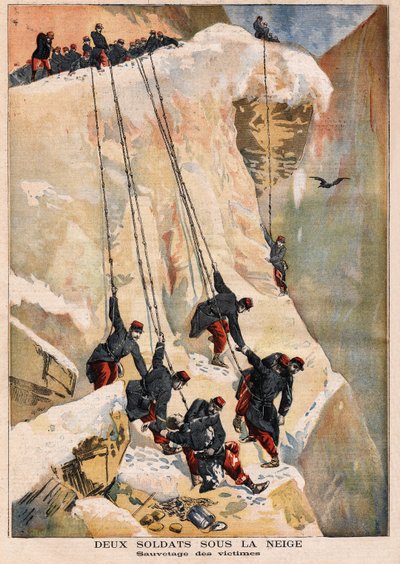 Salvataggio di 2 soldati del 97° reggimento di linea da Unknown artist