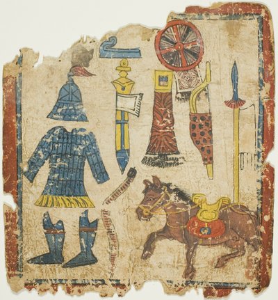 Oggetti rituali, da un set di carte iniziatiche (Tsakali) da Unknown artist