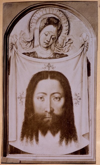 Santa Veronica che mostra la sindone con il volto di Cristo, da ap. Fiandre XV secolo da Unknown artist