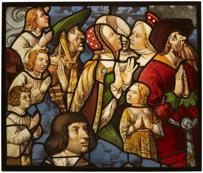 Santi e fedeli in adorazione da Unknown artist