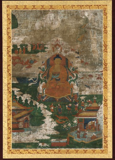 Sakyamuni in trono; e scene biografiche da Unknown artist