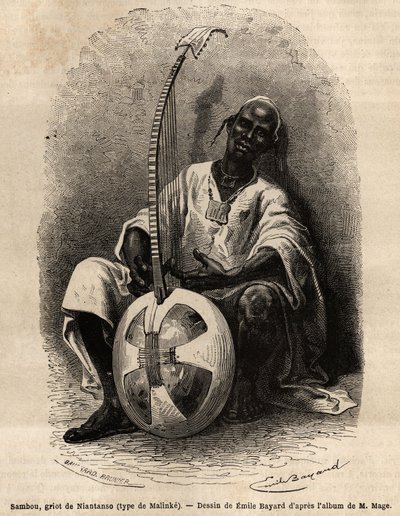 Sambou, il griot di Niantanso (Mali) da Unknown artist
