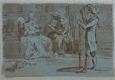 Stampa satirica: Il pretendente da Unknown artist