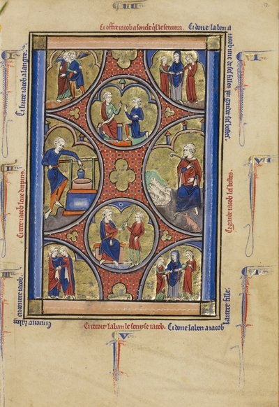Scene dalla vita di Giacobbe da Unknown artist