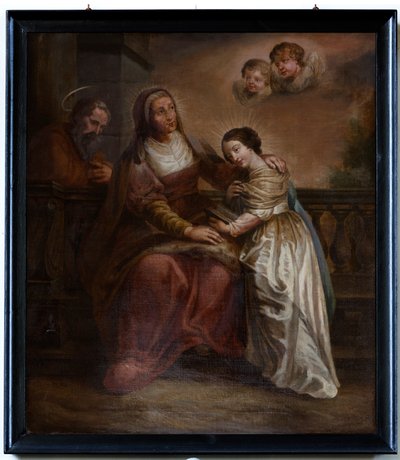 Maria e i suoi genitori da Unknown artist